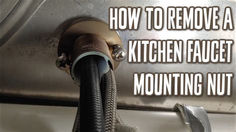 how to remove faucet nut under sink|How to Remove Kitchen Faucet Nut: A Step